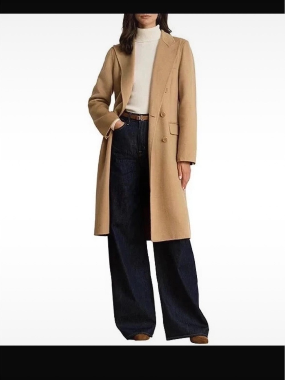 Ralph Lauren Wool Camel Coat- Size 8